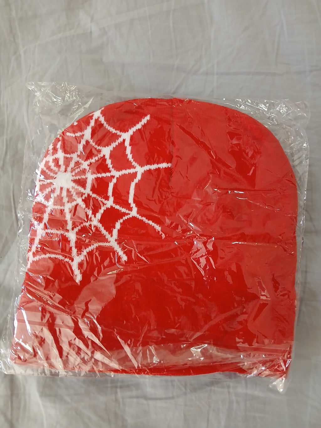 Y2K Streetwear Beanie Bundle - Spider Web & Graffiti Knit Beanies